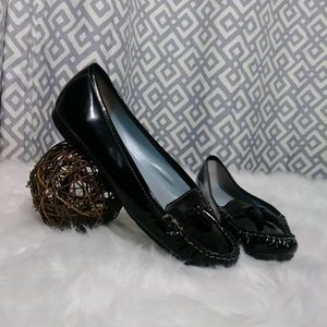 Talbots Genuine Patent Black Leather Loafers 6.5